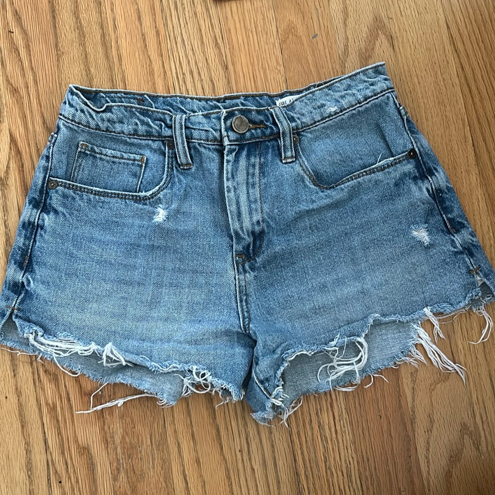 Blank NYC Pin-Up High Rise Denim Shorts 25